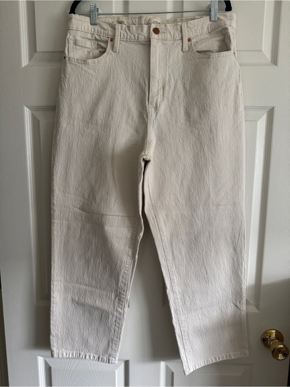Classic Cream Vintage Straight Leg Jeans | Universal Thread, Size 16/33R